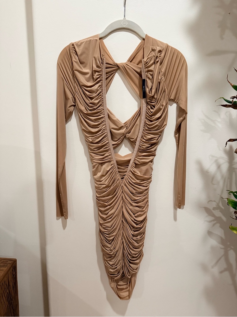 Alex Perry Twist Front Ruched Cutout Bodycon Dress - Picture 3 of 6
